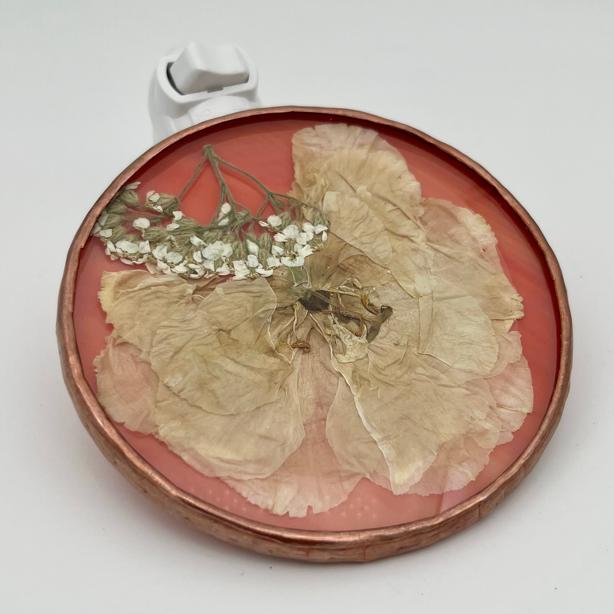 Hannah Lisianthus Stained Glass Night Light