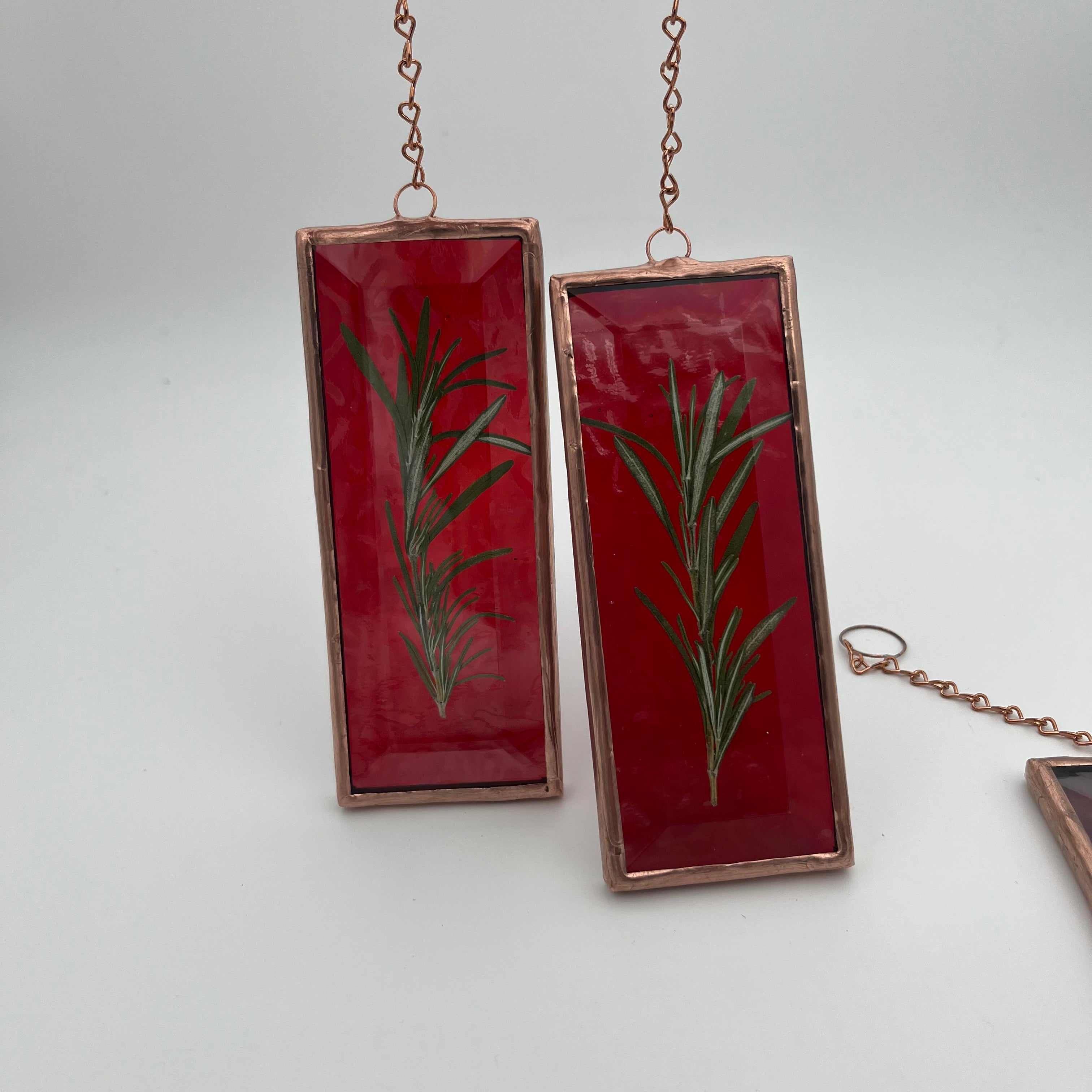 Rosemary Red Protection Charm Sun Catcher