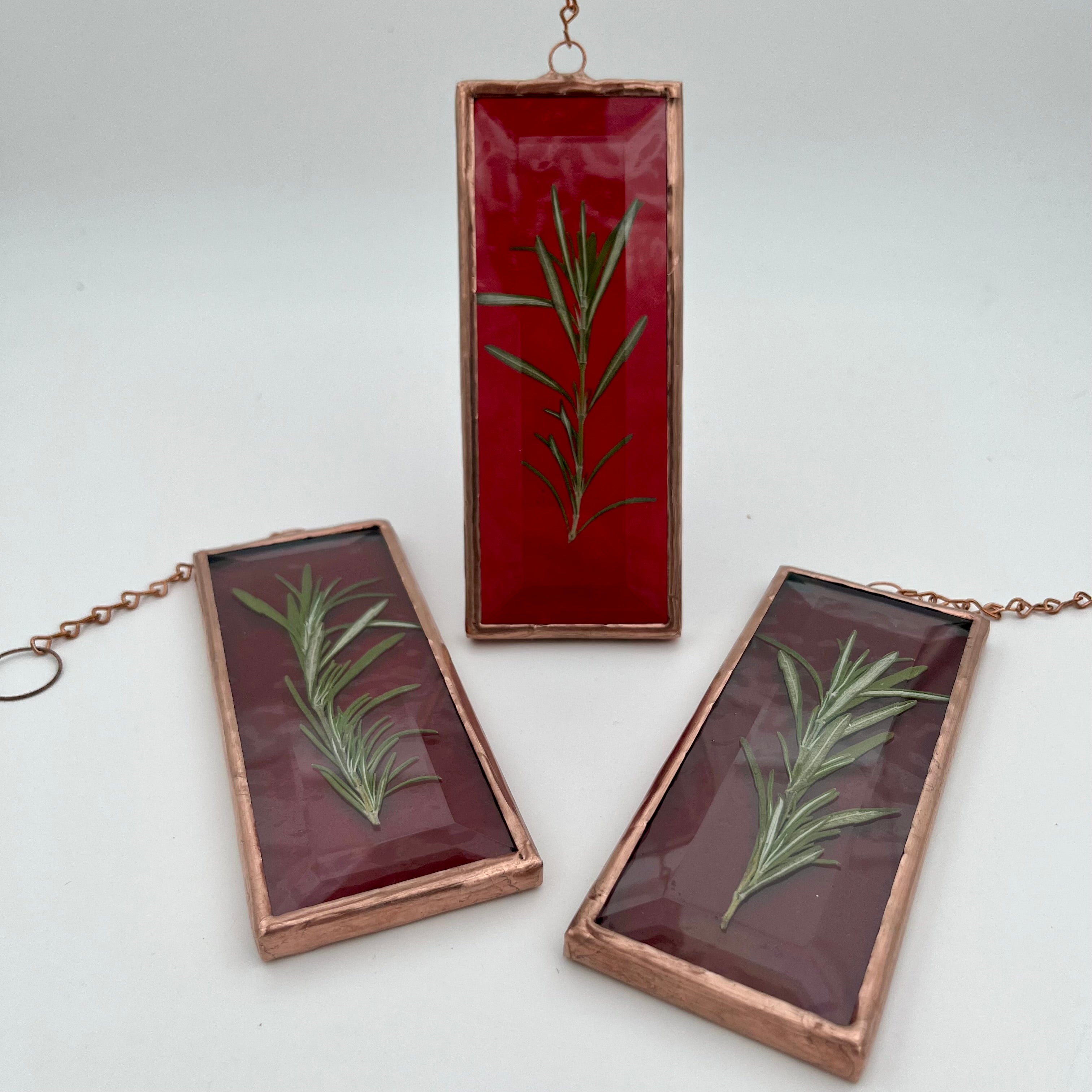 Rosemary Red Protection Charm Sun Catcher