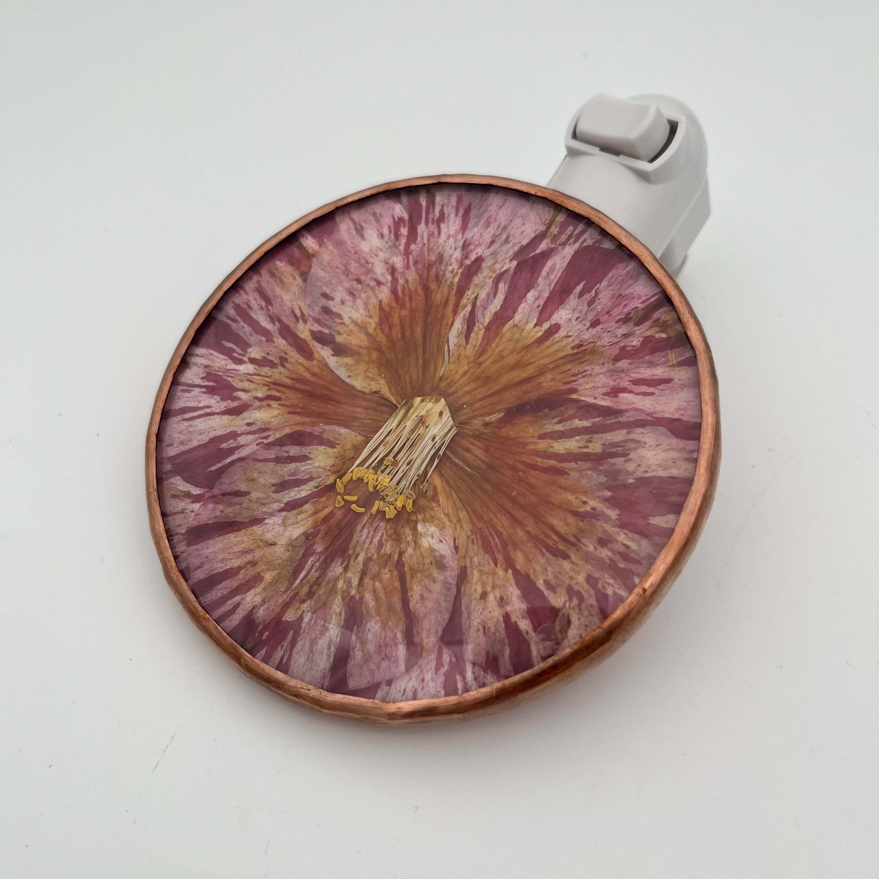 Jen Camellia Stained Glass Night Light