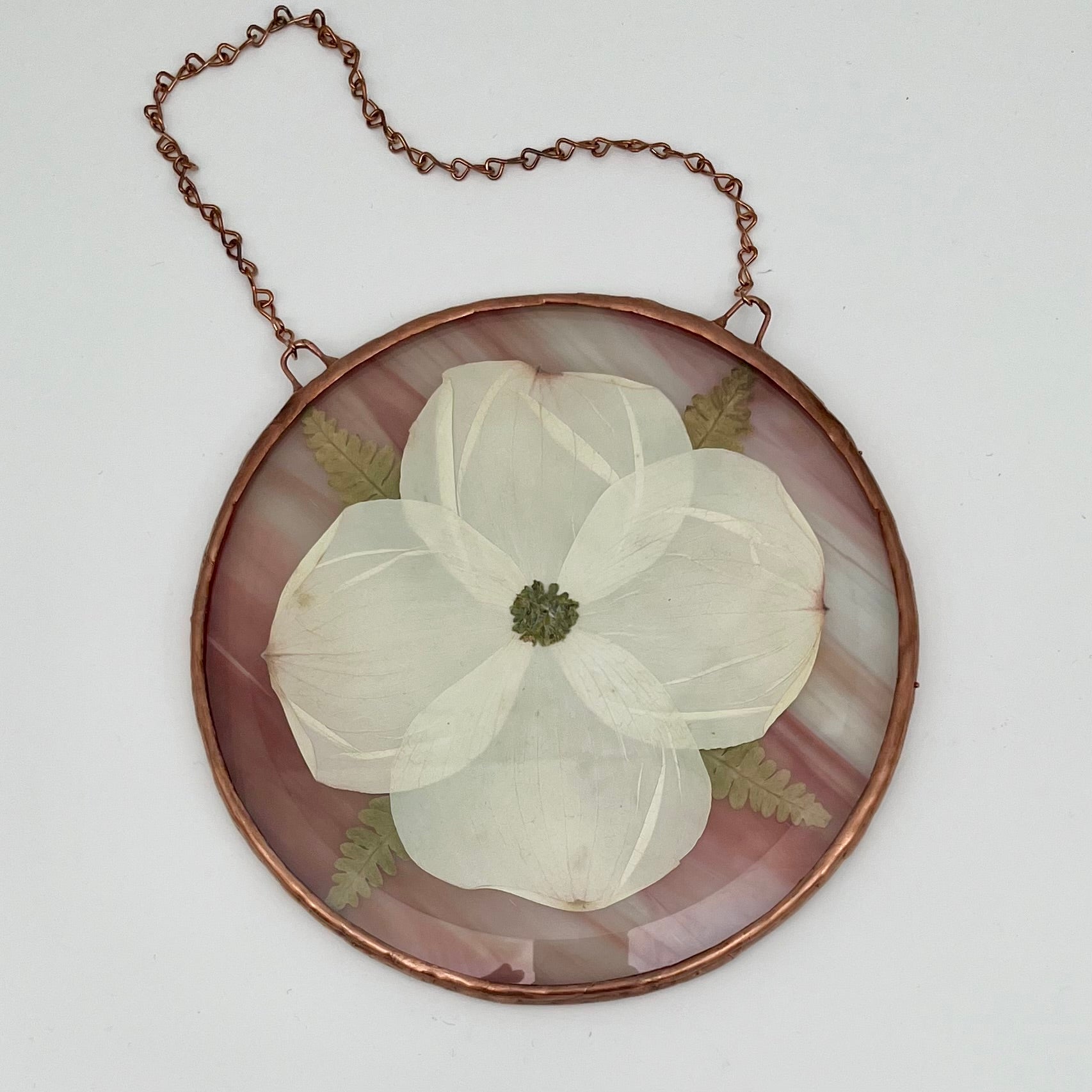 Demelza Dogwood Pink Stained Glass Sun Catcher