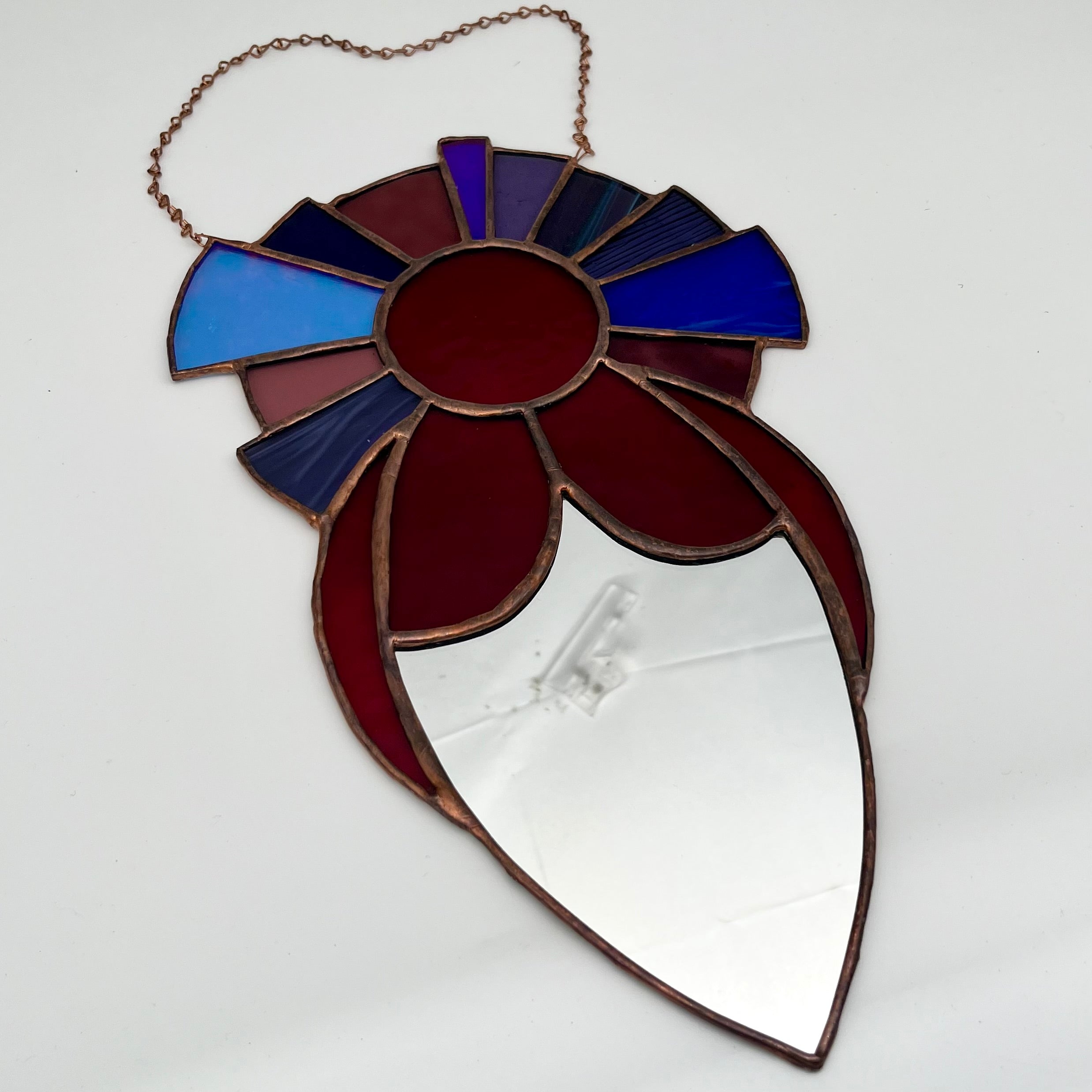 Goddess Stained Glass Mirror Sun Catcher