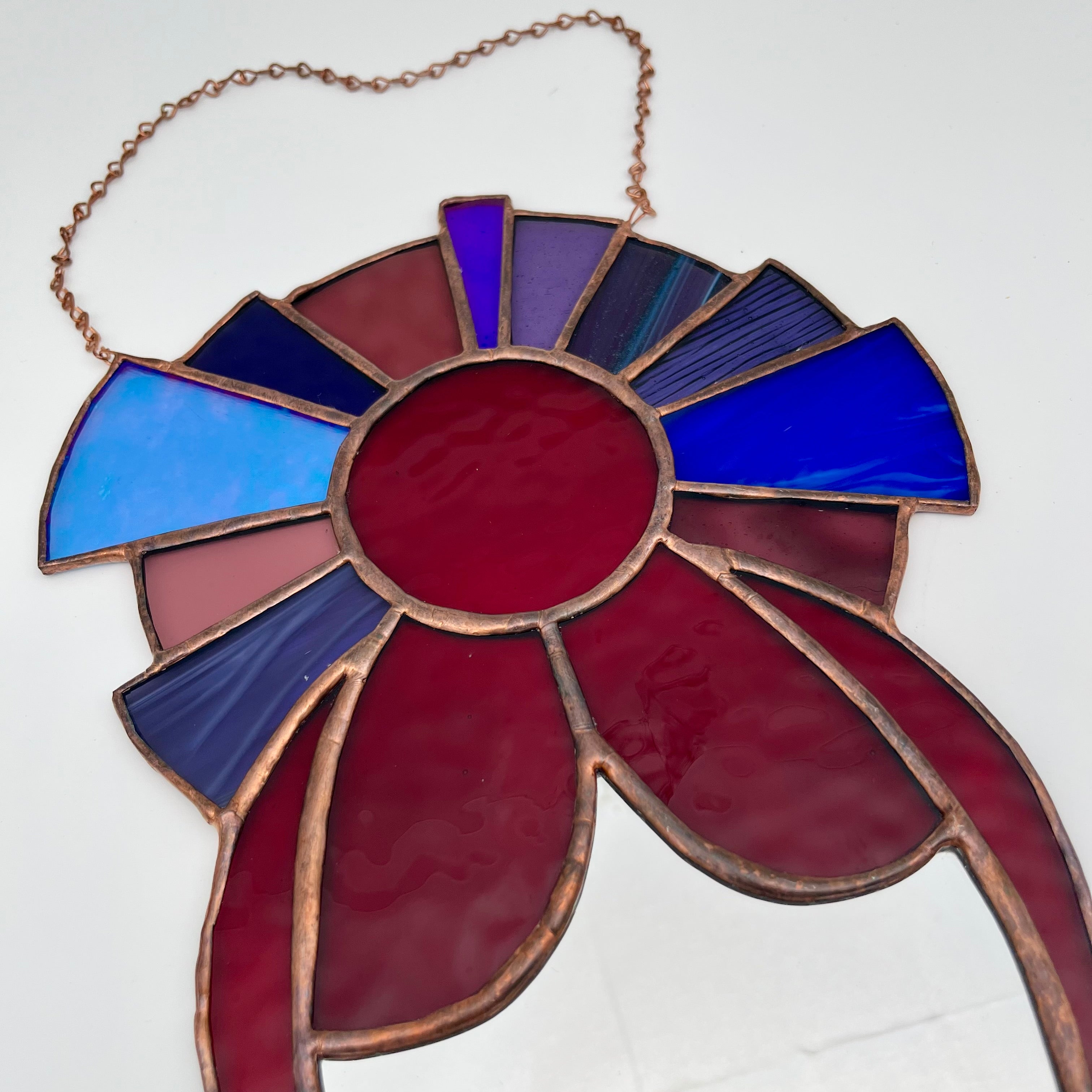 Goddess Stained Glass Mirror Sun Catcher