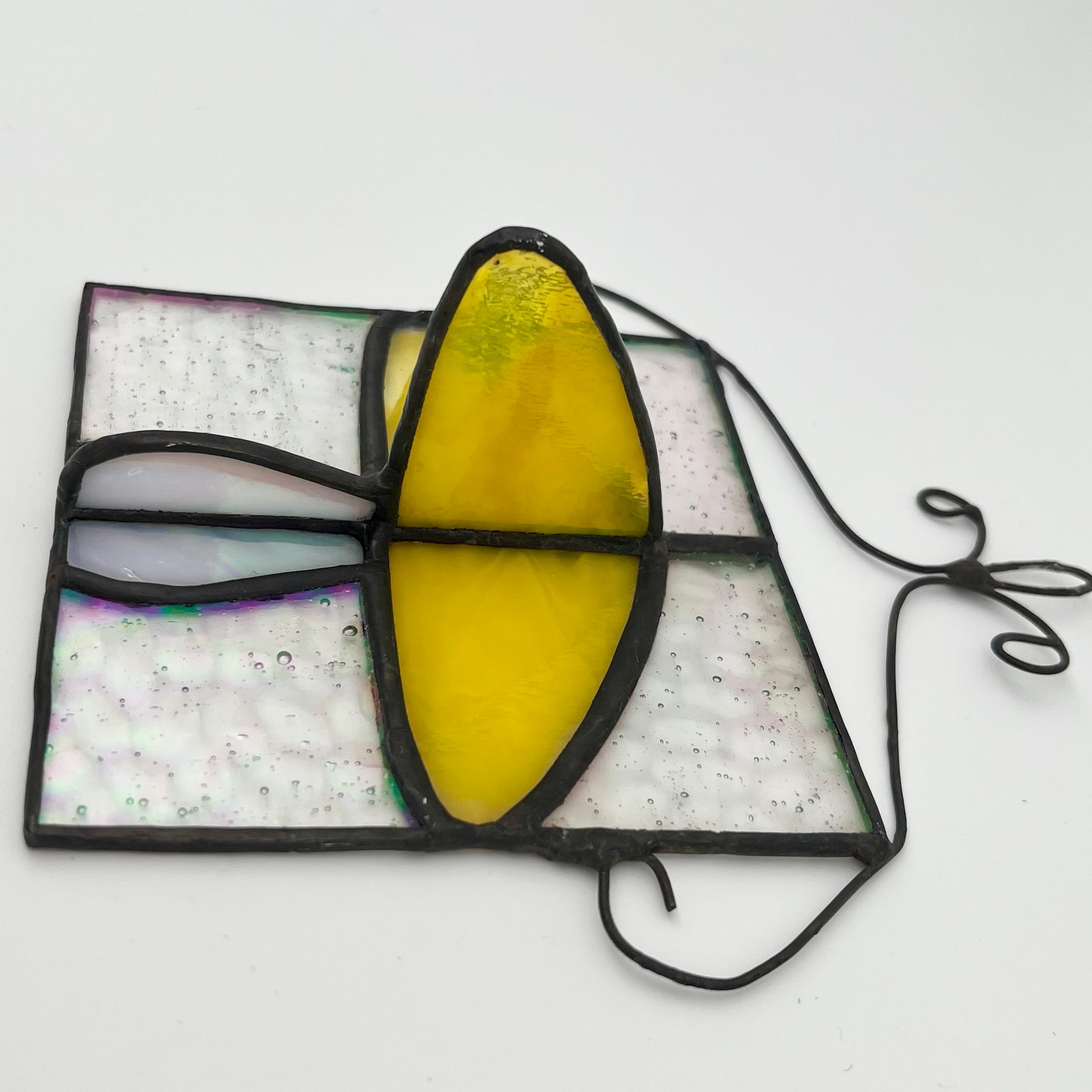 Janey 3D Yellow Mushroom Sun Catcher