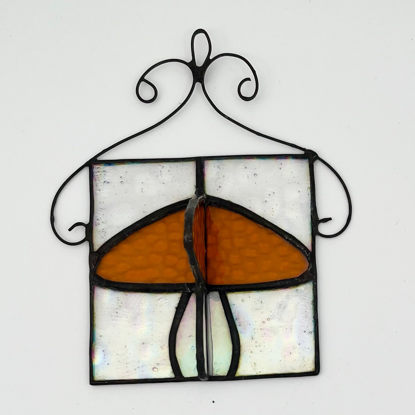 Clarissa 3D Amber Mushroom Sun Catcher