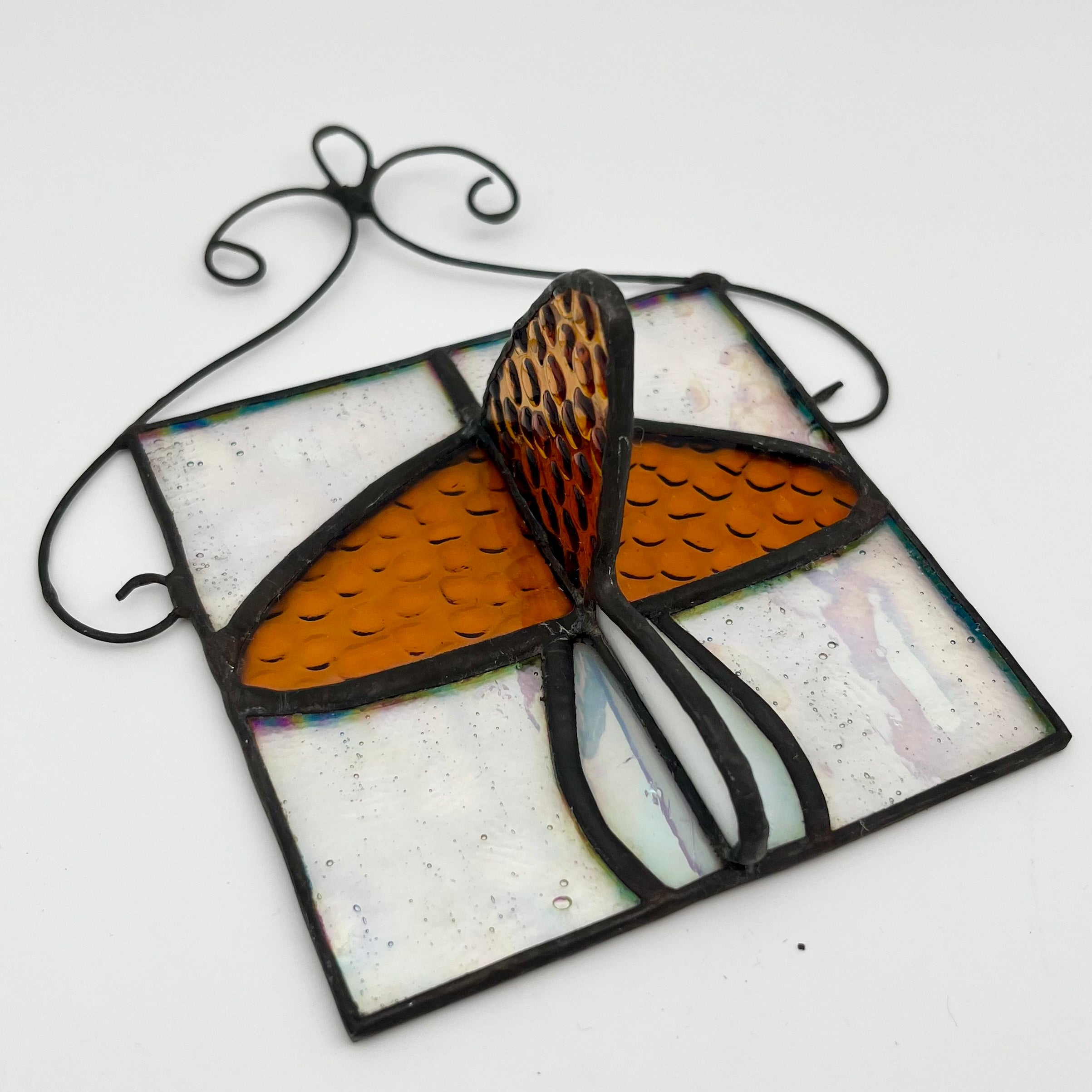 Clarissa 3D Amber Mushroom Sun Catcher