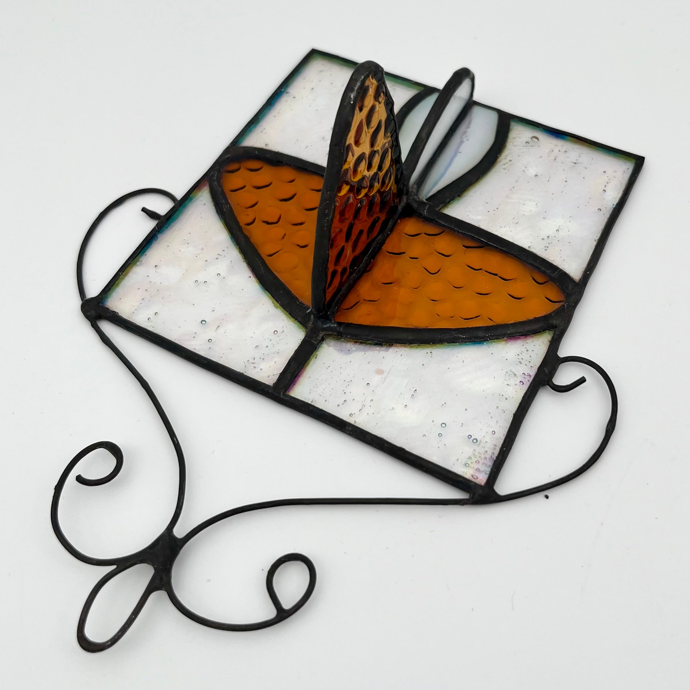 Clarissa 3D Amber Mushroom Sun Catcher